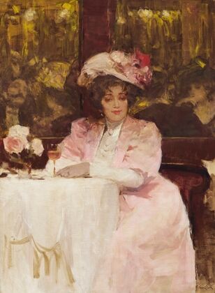 Lady in a Café