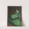 Lady in a green dress by Betty Heldrich