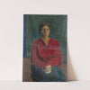 Lady In Dark Blouse by Franz Marent
