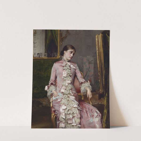 Lady In Pink by Rogelio De Egusquiza