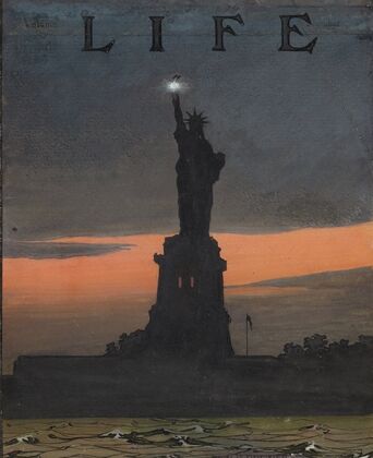 Lady Liberty at Night (c. 1908)