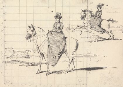 Lady Louisa Duncombe on Horseback