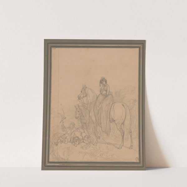 Lady on a horse ride (1860) by Juliusz Kossak