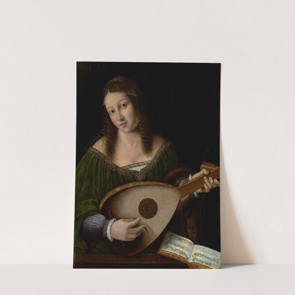 Lady Playing a Lute (1530) by Bartolomeo Veneto