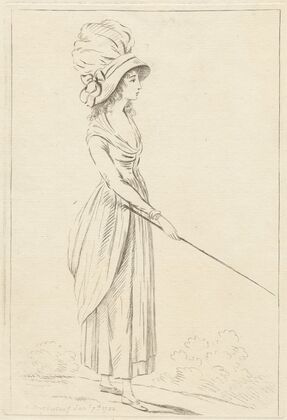 Lady Pointing with a Stick