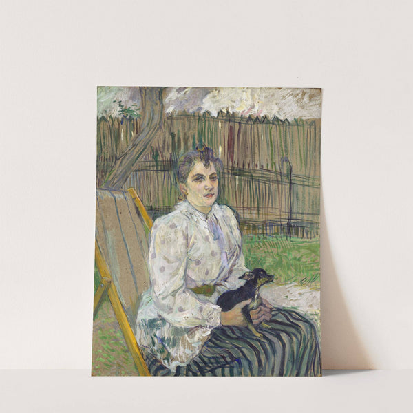 Lady with a Dog by Henri de Toulouse-Lautrec