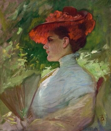 Lady with a Red Hat (Portrait of Maggie Wilson)