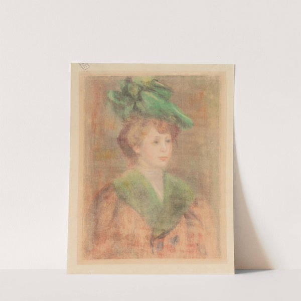 Lady With Green Hat (Mlle. Dieterle) by Pierre-Auguste Renoir