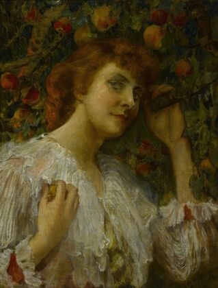 Lady with Peaches