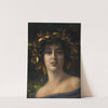 Lady with wreath of oak leaves by Konstantin Korzendörfer