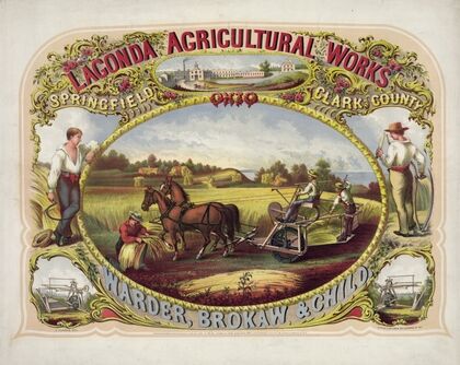 Lagonda Agricultural Works, Springfield, Clark County, Ohio, Warder, Brokaw & Child (1859)