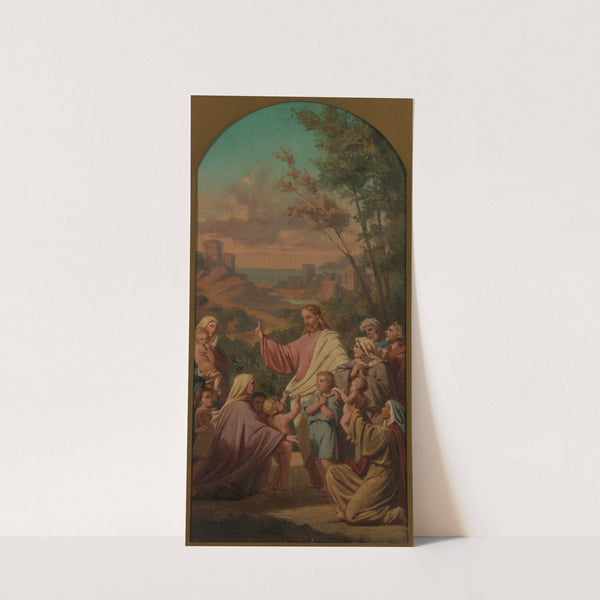 Laissez venir à moi les petits enfants. by Émile Vernet-Lecomte