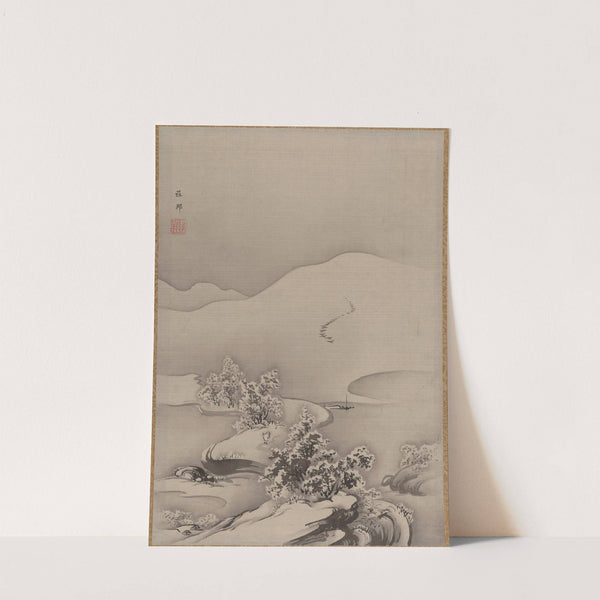 Lake and Causeway (ca. 1885–89) by Hashimoto Gahō