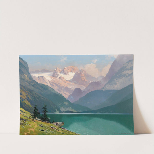 Lake Gosau with the Dachstein by Toni Haller