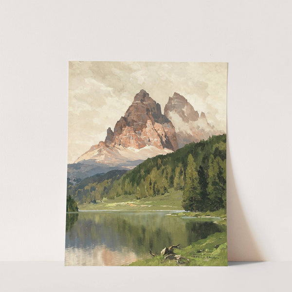 Lake Misurina with Tre Cime di Lavaredo by Hans Maurus