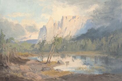 Lake Walfzgruben bei Oberbatzen (1850)