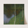 Lakeshore With Birches by Gustav Klimt