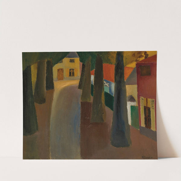 L’allée du château à Bachte-Maria-Leerne (1923) by Frits van den Berghe