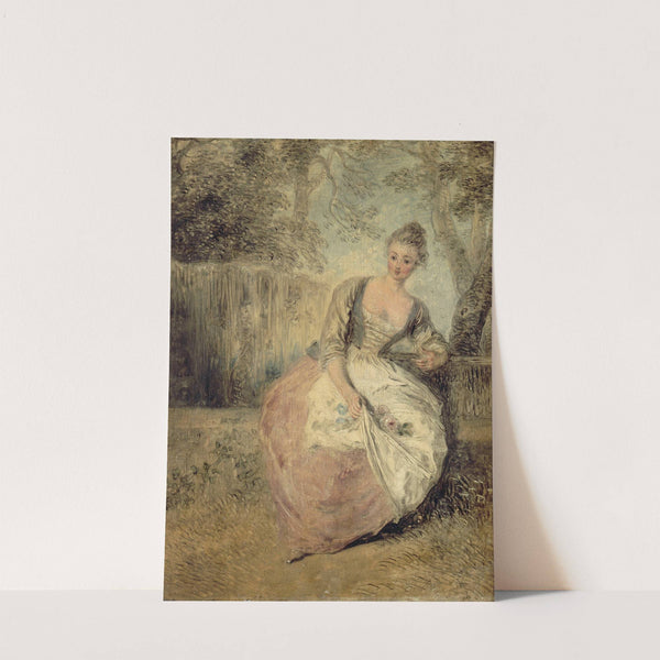 L’Amante inquiète by Jean-Antoine Watteau
