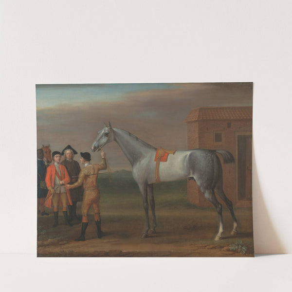 Lamprey, with His Owner Sir William Morgan, at Newmarket by John Wootton