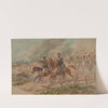 Lancers from the 2nd Regiment in 1831 during scouting with a guide by Juliusz Kossak