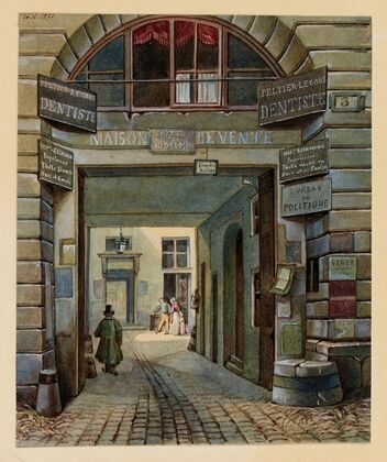 L’ancien hôtel Bullion rue Jean-Jacques Rousseau (1840)