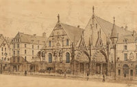 L’ancien Hôtel-Dieu, entrée rue du marché Palu, 1590
