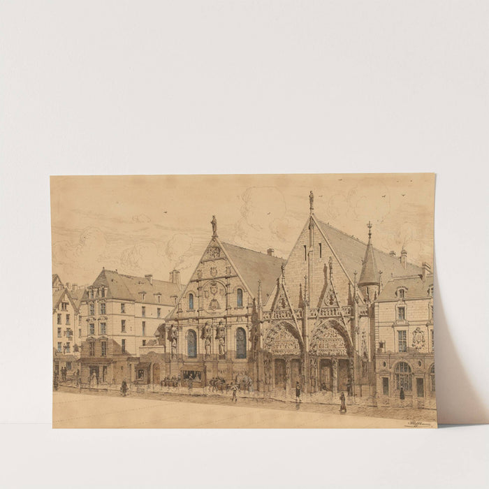 L’ancien Hôtel-Dieu, entrée rue du marché Palu, 1590 by Fédor Hoffbauer