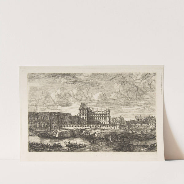 L’Ancien Louvre (The Old Louvre, Paris, after Zeeman) (1865–66) by Charles Meryon