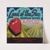 Land of the Sky Mountain Grown Apples Label (1930-1950)