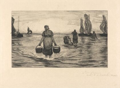 Landing Sardines at Low Tide