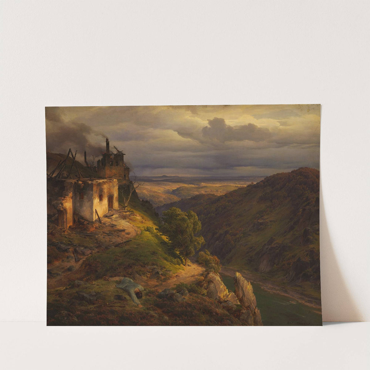 Landscape by Karl Friedrich Lessing