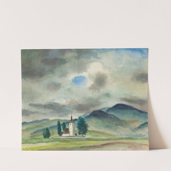 Landscape around Varín by Július Schubert