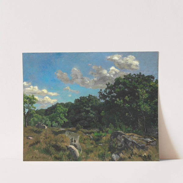 Landscape at Chailly (1865) by Frédéric Bazille