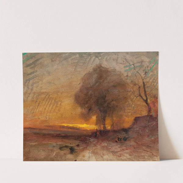 Landscape at Dusk by François-Auguste Ravier