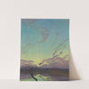 Landscape at dusk by Alfred Proessdorf