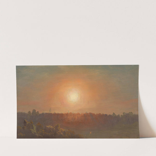 Landscape at sunset (1860–70) by Frederic Edwin Church