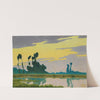 Landscape At Sunset by Charles Guilloux