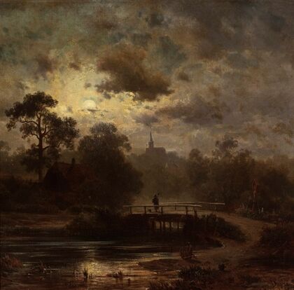 Landscape by moonlight (1852)