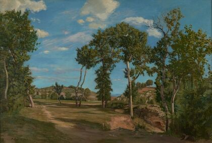 Landscape by the Lez River