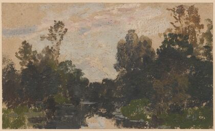 Landscape by the River Barycz (1850-1881)