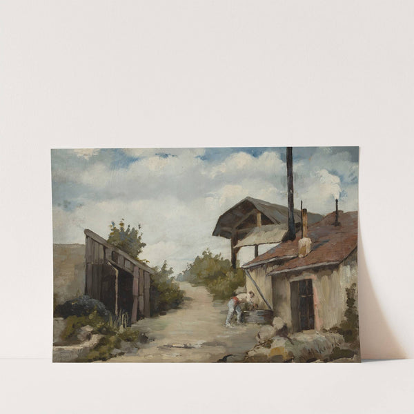 Landscape – Farmstead by Tadeusz Makowski