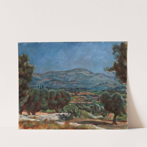 Landscape from Sanary with the view of the mountains (1926) by Józef Pankiewicz