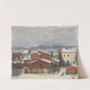 Landscape from suburb of Tartu by Albert Toomapoeg