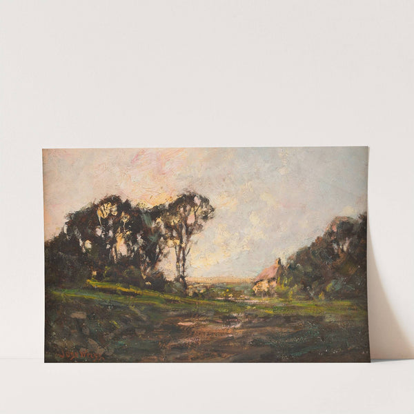 Landscape in evening athmosphere by José Weiss
