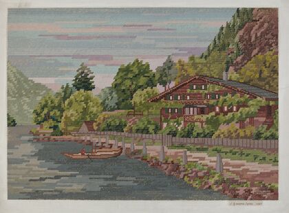 Landscape in Petit Point