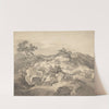 Landscape in Saxony by Carl August Richter