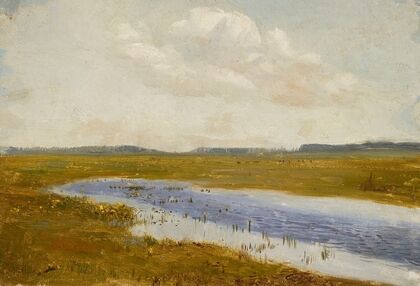 Landscape; Meadow with Marsh-Marigolds (1889 - 1890)