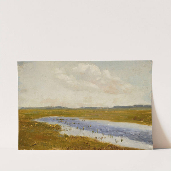 Landscape; Meadow with Marsh-Marigolds (1889 - 1890) by Jozef Chelmonski