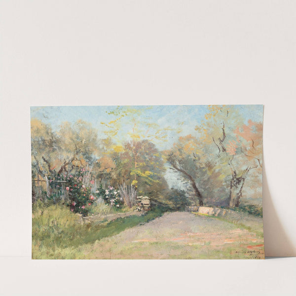 Landscape near Antibes. Study by Alfred Wahlberg